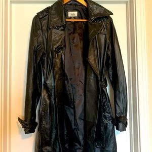 Neiman Marcus Exclusive 100% Leather Trench Coat.